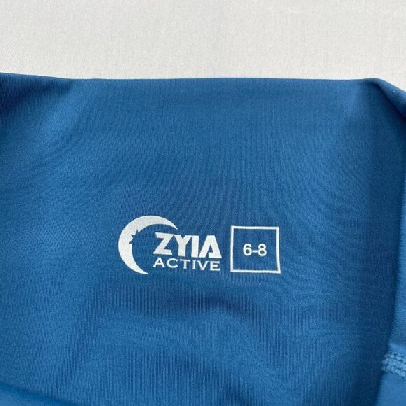 Zyia Corsair Brilliant Blue Mesh Hi Rise Crop - Picture 6 of 13